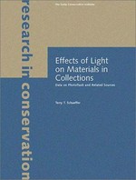 Effects of light on materials in collections : data on photoflash and related sources / Terry T. Schaeffer.