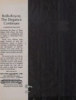 Rolls-Royce; the elegance continues.