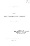 Drought : University of New South Wales 27 November-8 December 1972, Australian Unesco Seminar / edited by T.G. Chapman.