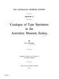 Catalogue of type specimens in the Australian Museum, Sydney / by H. O. Fletcher.